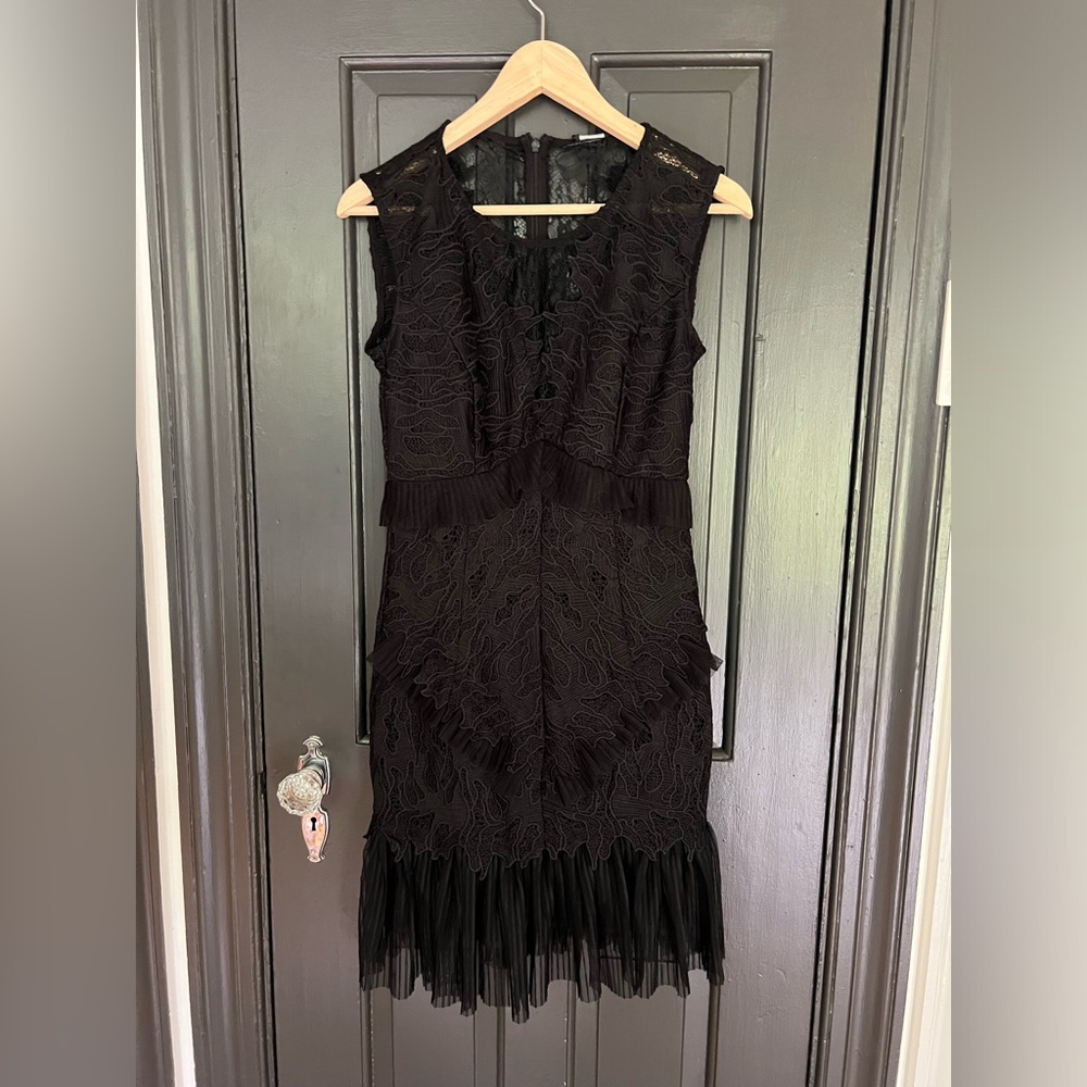 Women’s Bardot Black Lace Dress. Size S